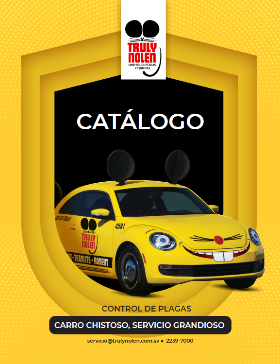Portada del catálogo de control de plagas de Truly Nolen El Salvador