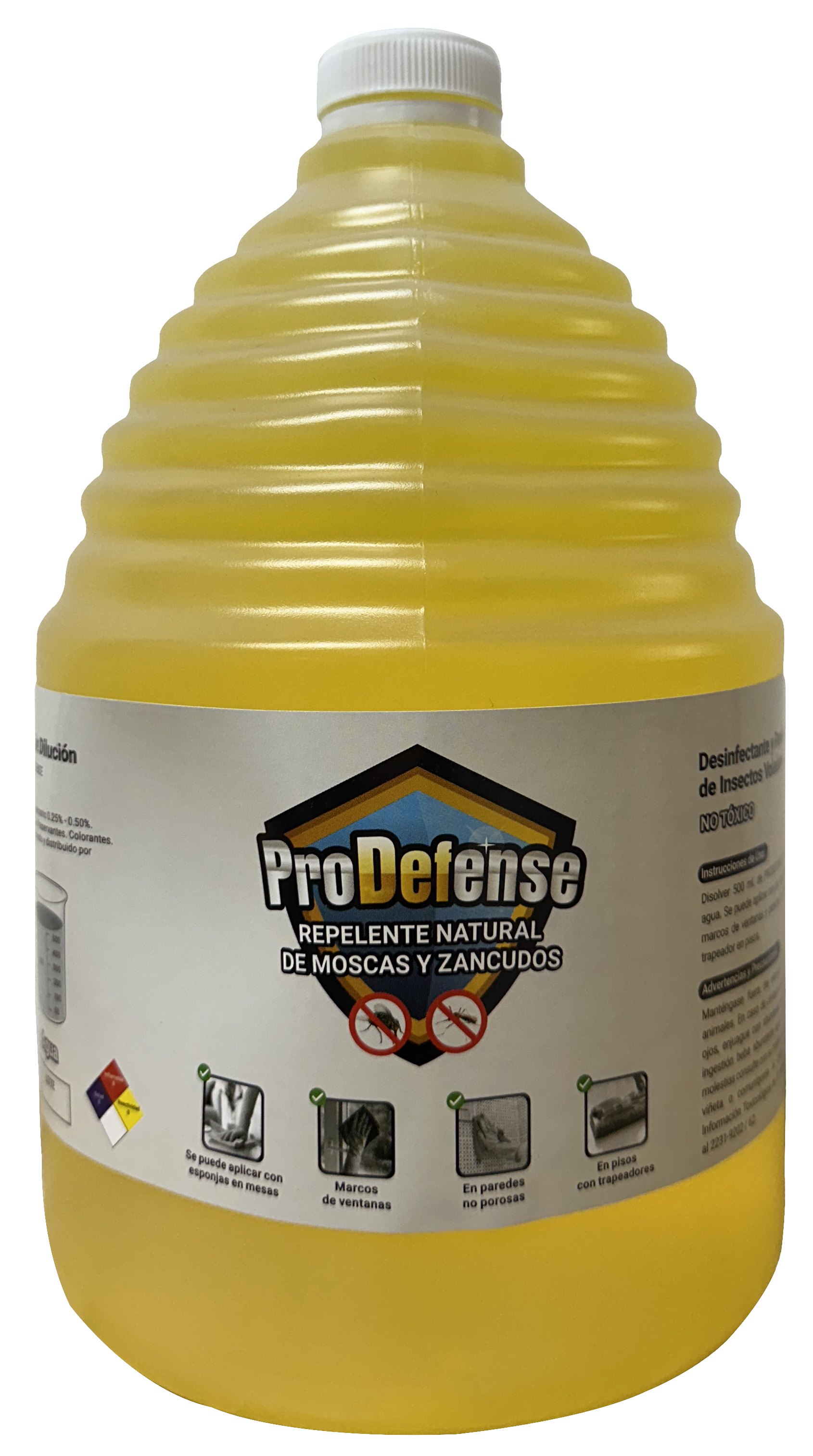 Envase de ProDefense, desinfectante con citronela