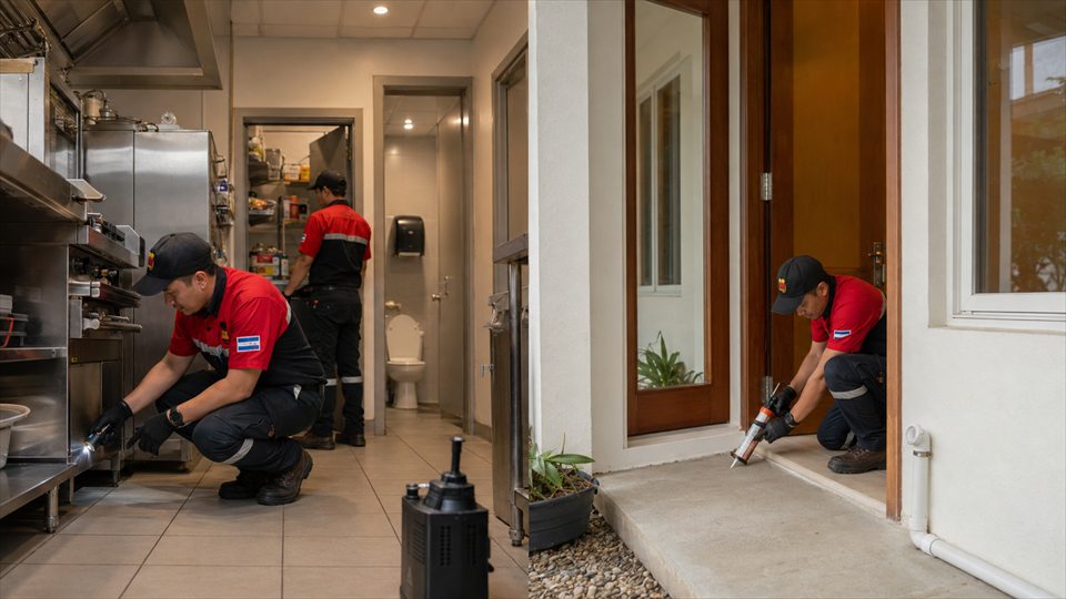 Zona amarilla de puntos críticos comerciales y residenciales