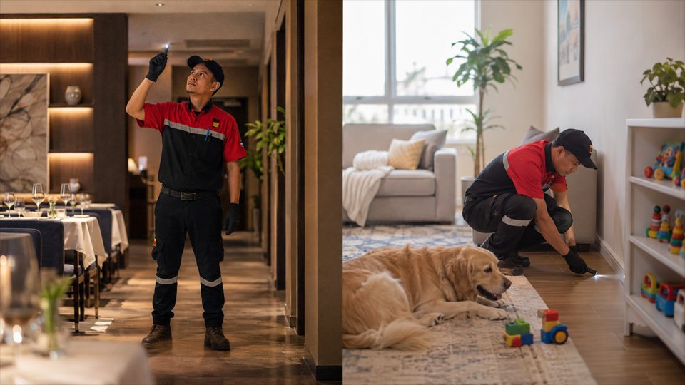 Zona roja de áreas sensibles comerciales y residenciales